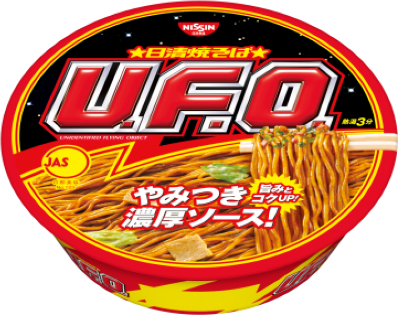 Nissin Cup Noodles Yakisoba U.f.o. (129g) (800x800), Png Download