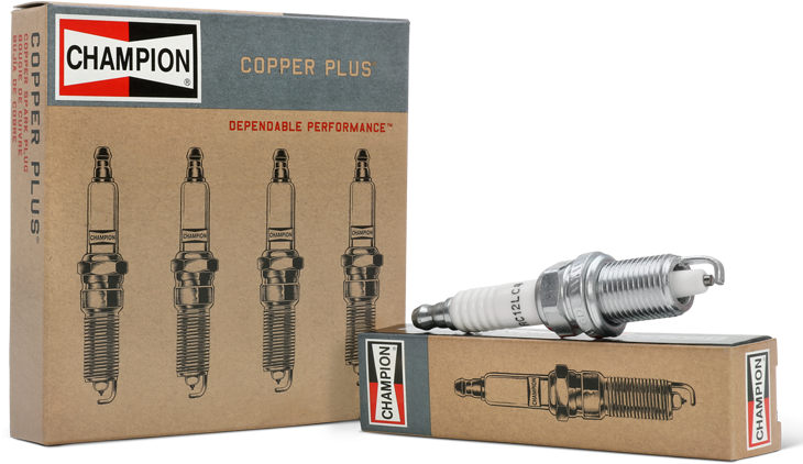 Download Champion Spark Plug Packaging PNG Image with No Background
