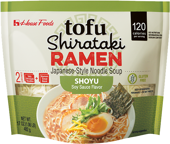 Tofu Shirataki Ramen Shoyu Starter Kit - House Foods Tofu Shirataki - Spaghetti (13 Kcal/100g) (600x600), Png Download