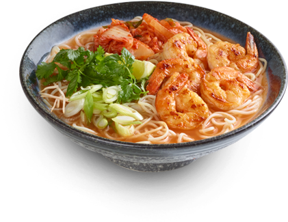 Chilli Prawn Kimchee Ramen - Thukpa (560x560), Png Download