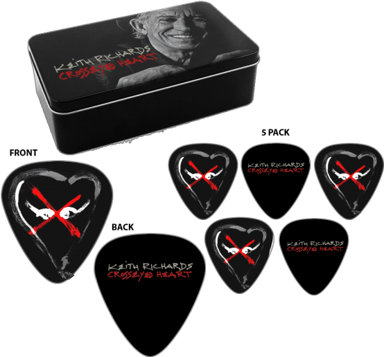 Click For Larger Image - Guitar Pick Keith Richards (600x600), Png Download