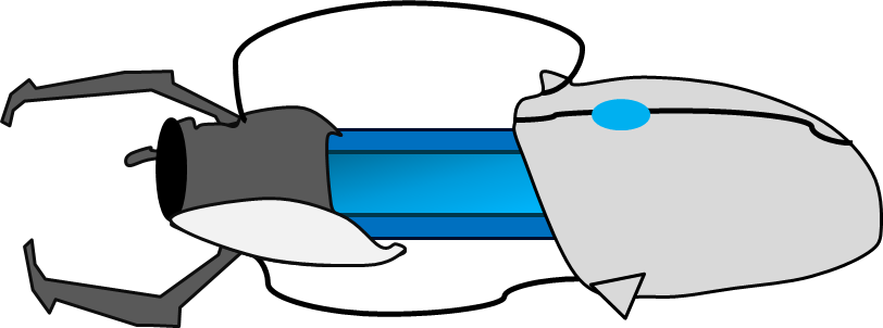 Portal Gun Png (812x302), Png Download