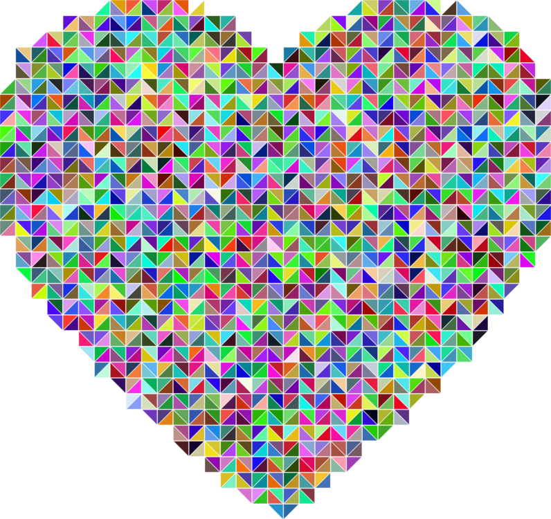 Crystal Heart Glass Description Pixel Art - Crystal Heart (796x750), Png Download