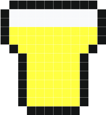 Pixel-art Beer - Pixel Art Human Base (365x450), Png Download