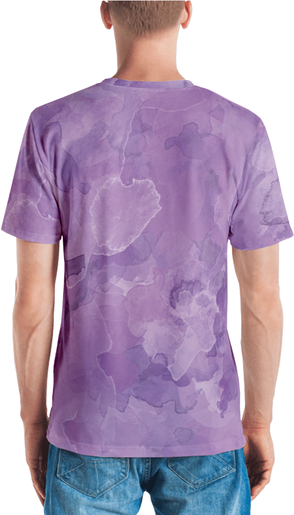 Wisteria Watercolor T Shirt T Shirt Zazuze - Shirt (1000x1000), Png Download