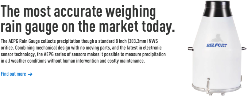 All Weather Precipitation Gauge - Art (1024x399), Png Download