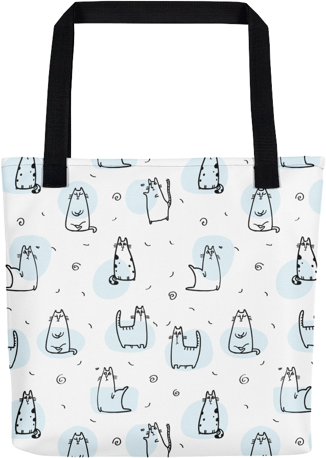 Download Pattern Cat 'cool Cat Eggshell' Tote Bag Zazzle Busy Cat