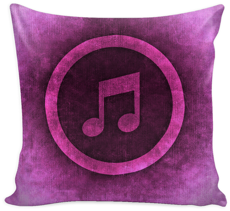 Music Note With Color - Pillow (1024x1024), Png Download