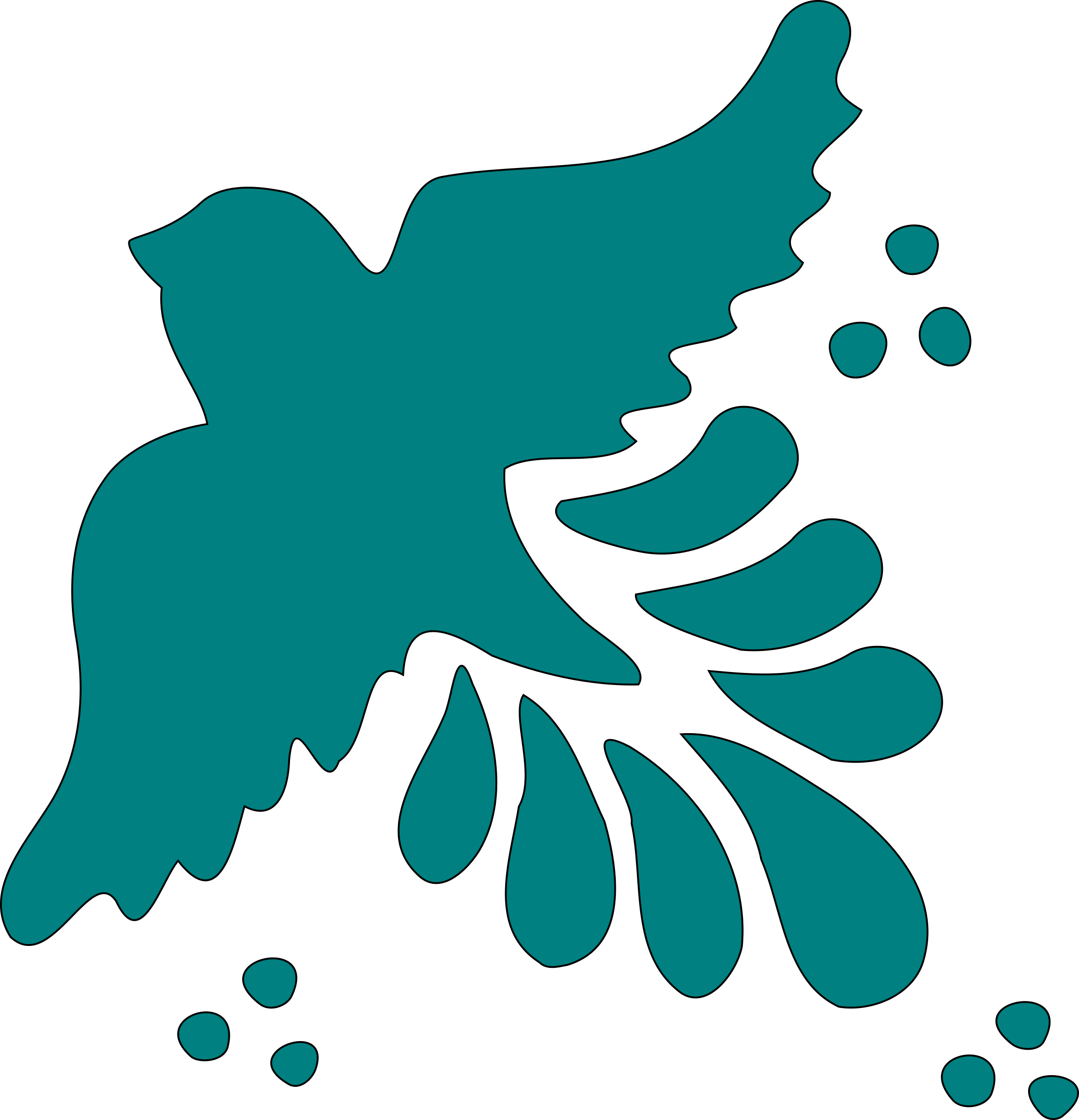 This Free Icons Png Design Of Spanish Tile Bird (2311x2400), Png Download