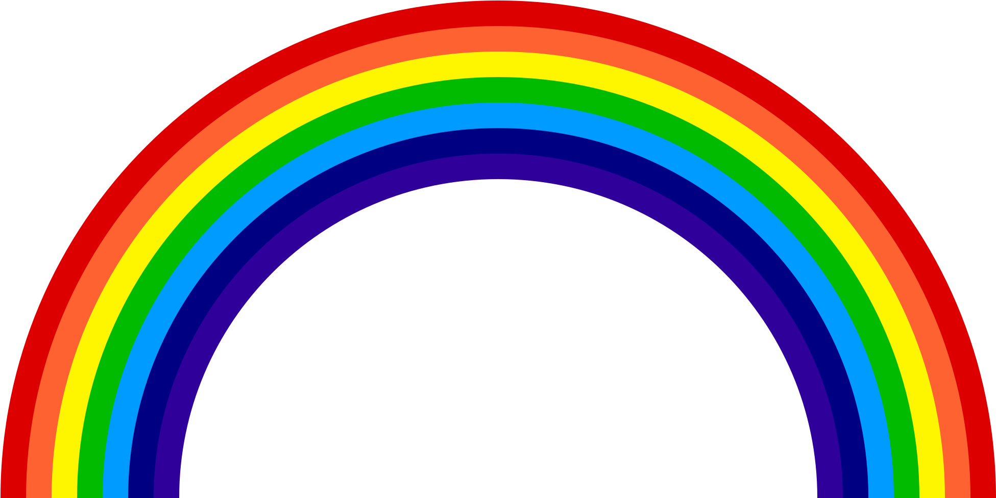 Many Colours In A Rainbow (1200x600), Png Download