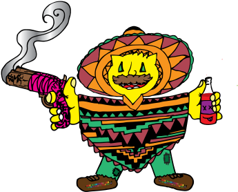 2 Percentum Mexican - Cartoon (400x300), Png Download
