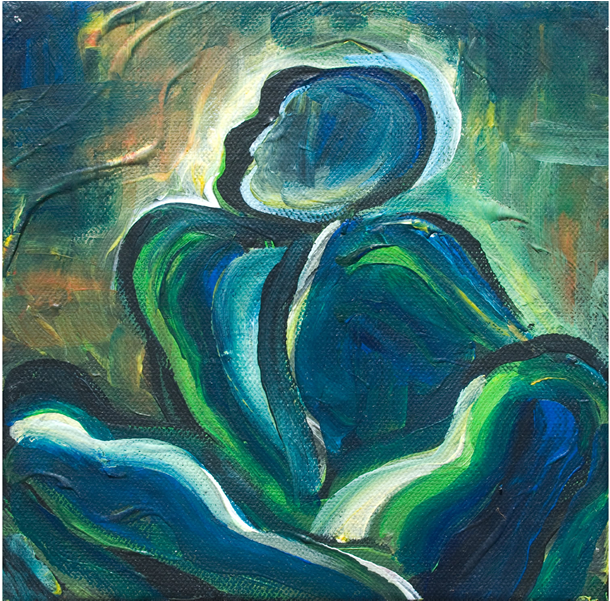 Meditation 2 2013 Acrylic On Canvas, Cm - Modern Art (1140x600), Png Download