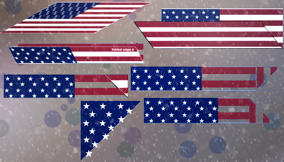 Shop How To Fold An American Flag - American Flag Folded (570x326), Png Download