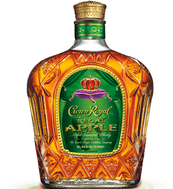 Crown Royal Apple Whisky - 1 2 Gallon Crown Royal Apple (376x371), Png Download