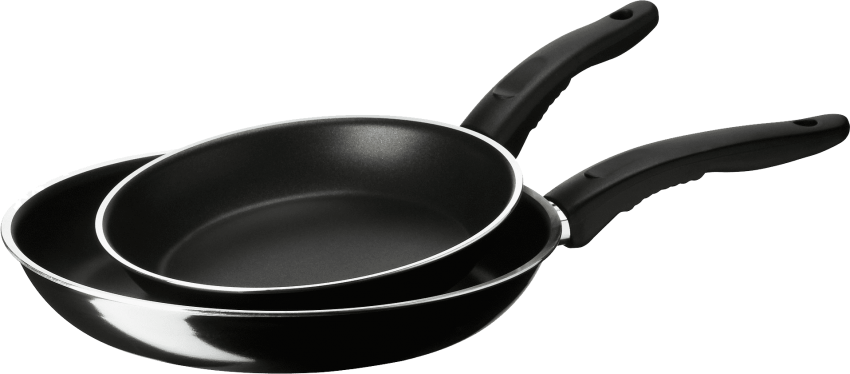 Free Png Frying Pan Png Images Transparent - Ikea Kavalkad Frying Pan Set Of 2, Black Teflon Classic (850x374), Png Download