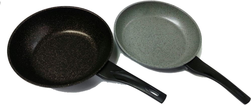 Granite Wok And Frying Pan Front (1000x750), Png Download