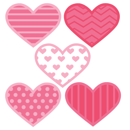 Assorted Hearts Svg Cut Files Flower Scal Files Free - Design For Scrapbook Flower (432x432), Png Download