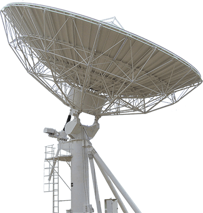 Earth Station Antenna Manufacturer - Big Satellite Dish Png (396x417), Png Download