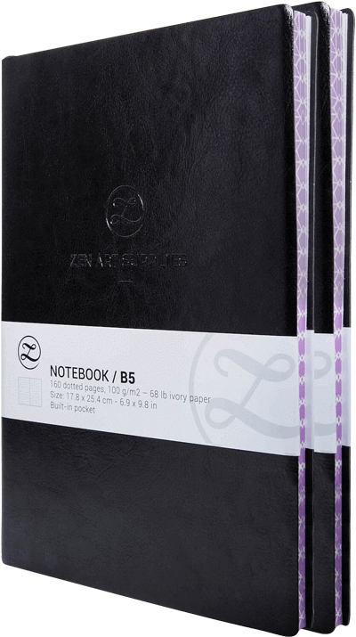 Zenart, Making A Difference In The Art World And Beyond - Leuchtturm1917 Bullet Journal (426x923), Png Download