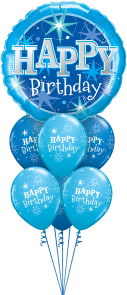 Download Blue Sparkle Birthday Blue Happy Birthday Balloons Png Image With No Background Pngkey Com