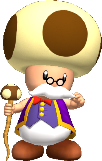 Who Has The Best Mustache In The Mario Universe - Super Mario Bros Toadsworth (358x540), Png Download