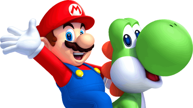 Mario Punches Yoshi In The Head In <i>super Mario - Super Mario (633x356), Png Download