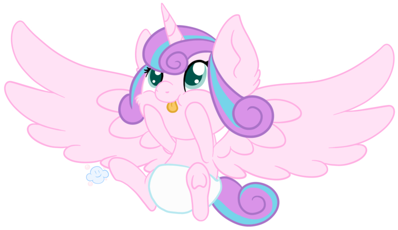 Cute Flurry Heart White Diaper - Wiki (800x456), Png Download