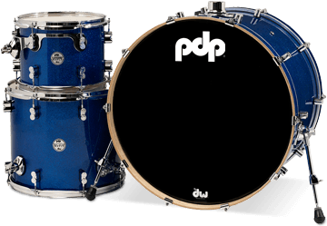 Pdcm2413bl - Pdp By Dw Cm3 Concept Maple Shellset Transparent Cherry (520x376), Png Download
