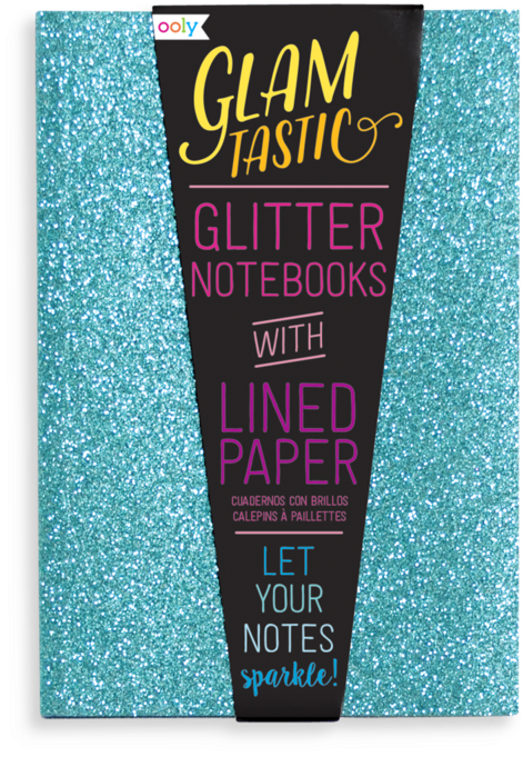 Glamtastic Glitter Notebooks - Glamtastic Glitter Notebook - Blue (800x800), Png Download
