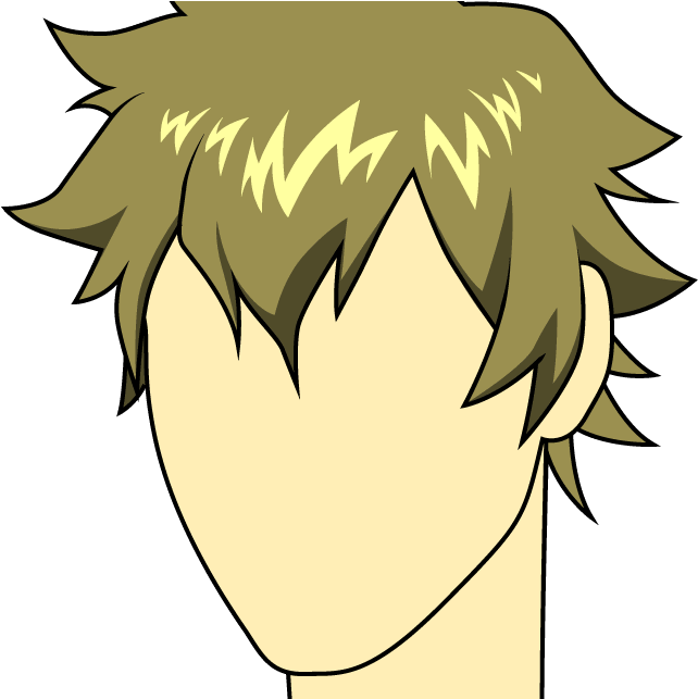 Chibi Hair Man Png (1000x642), Png Download