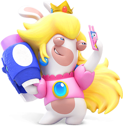 Rabbids Peach Png (1080x460), Png Download