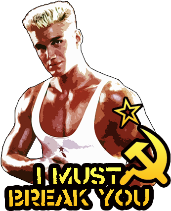 I Must Break You - Rocky 4 Png (500x500), Png Download