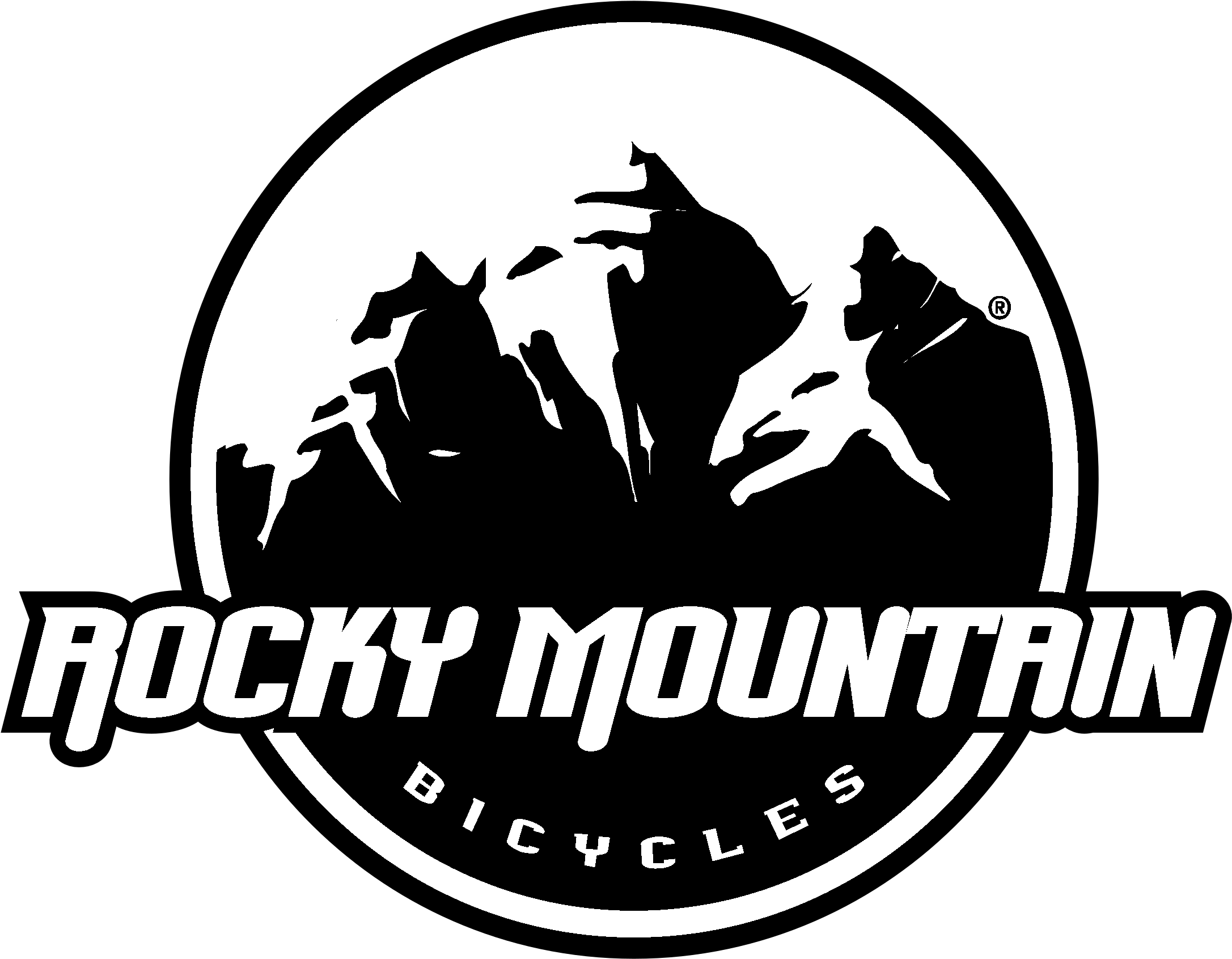 Rocky Mountain Logo Black And White - Rocky Mountain Bikes Logo (2400x2400), Png Download