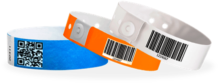 Pulseras Expressband Con Códigos De Barras O Qr - Pulsera De Vinilo Png (500x284), Png Download