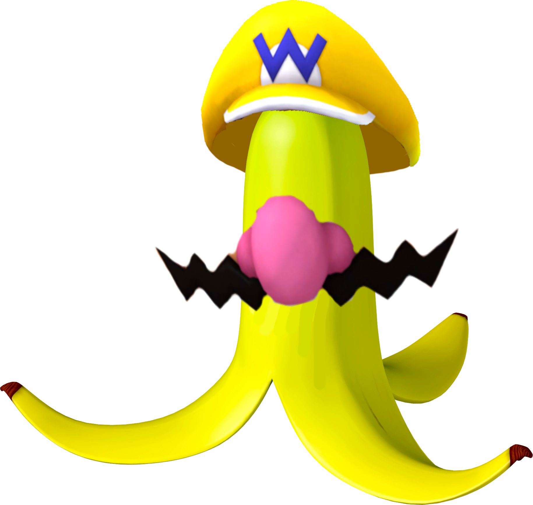 Wario Bananapeel - Banana Peel (1829x1731), Png Download