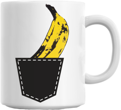 Banana In The Pocket Coffee Mug Cup 11 Oz - Velvet Underground & Nico - Vinyl Lp (480x442), Png Download