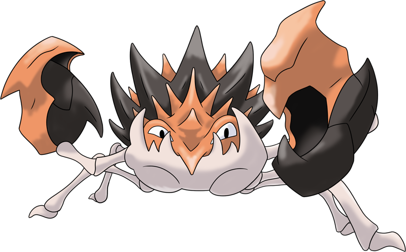 8098 Pokémon Mega Kingler Rocky Www - Shiny Kingler (800x496), Png Download