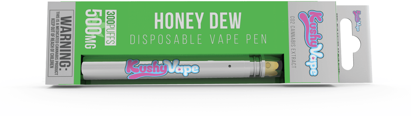 K U S H Y P U N C H Honey Dew Vape - Kushy Vape Unicorn Dreams (1352x450), Png Download
