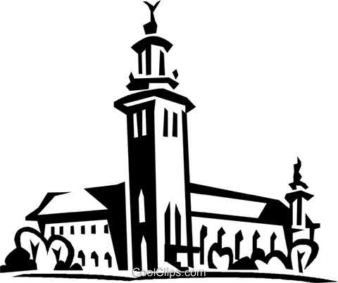 City Hall, Stockholm Royalty Free Vector Clip Art Illustration - Stockholm Png (480x402), Png Download