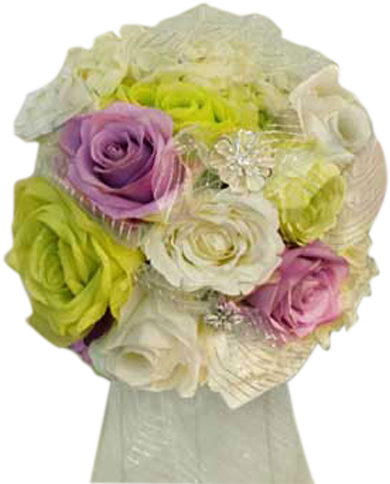 Minty Rose Bouquet - Bouquet (600x600), Png Download