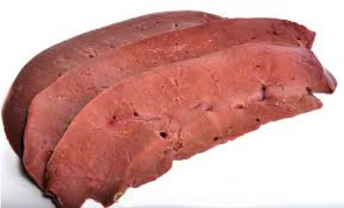 Sliced Beef Liver (500x550), Png Download