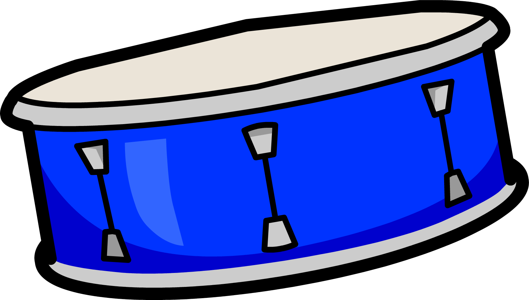 Blue Snare Drum - Club Penguin (1739x986), Png Download