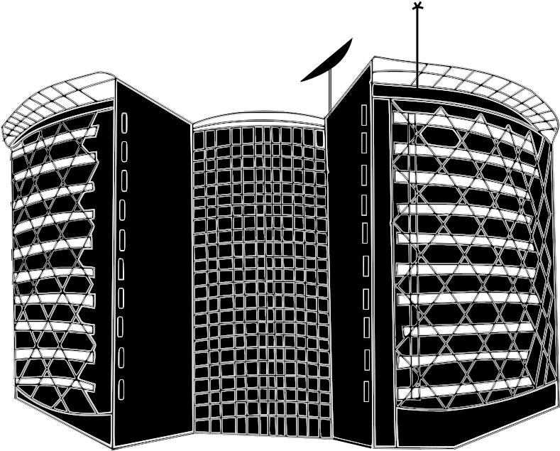 Medium Image - Cyber Towers Vector (800x681), Png Download