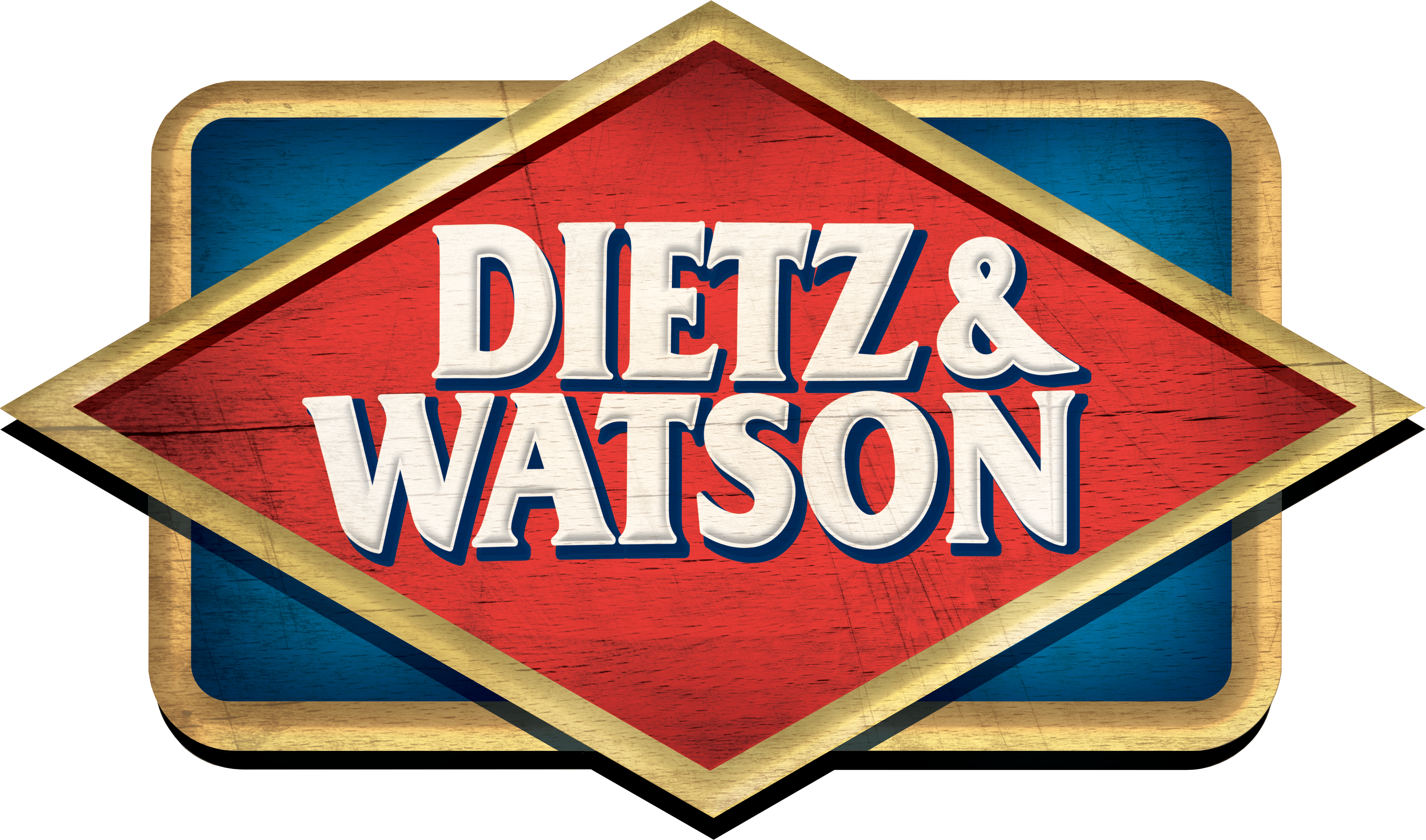 Dietz & Watson Distressed Logo (5776x3445), Png Download