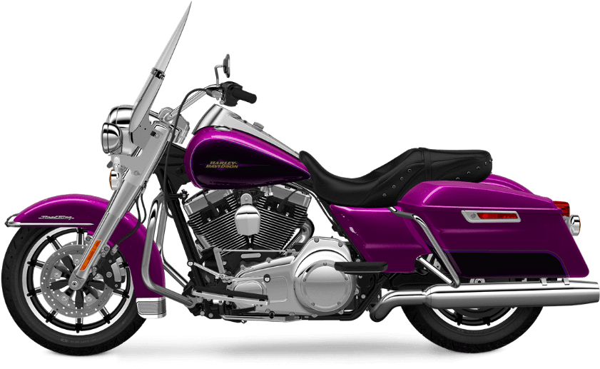 2016 Road King Purple Fire Transparent - Harley Davidson Road King Street Glide (973x675), Png Download