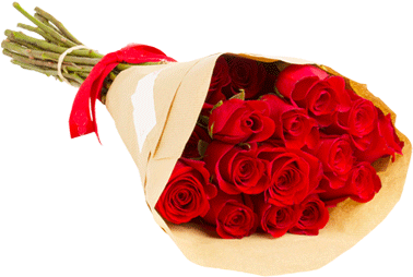 Buy Wholesale Fresh Cut Red Roses Bouquets - Fresh Cut Red Roses (377x377), Png Download