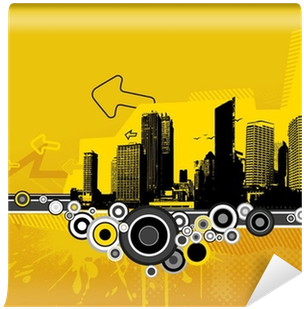 Zazzle City With Stripe Wristlet (400x400), Png Download