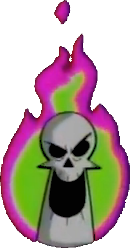 Grim Fire - Billy & Mandy Png (268x510), Png Download