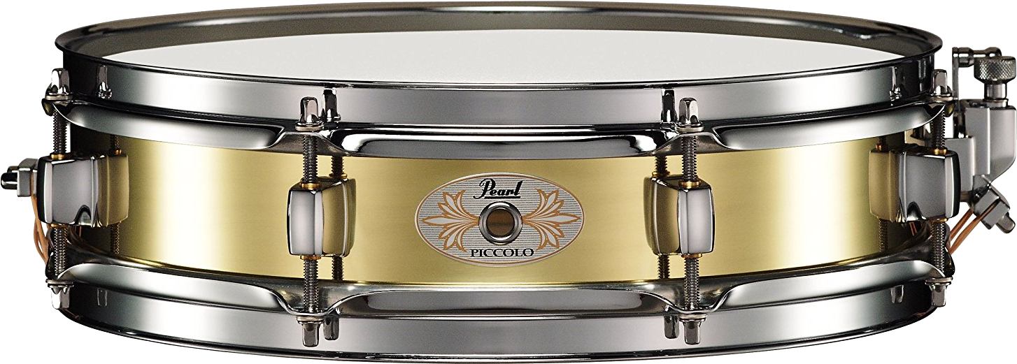 Pearl Piccolo Brass Snare (1500x597), Png Download