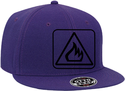 Purple Fire Snapback - Ffa Hat (428x400), Png Download